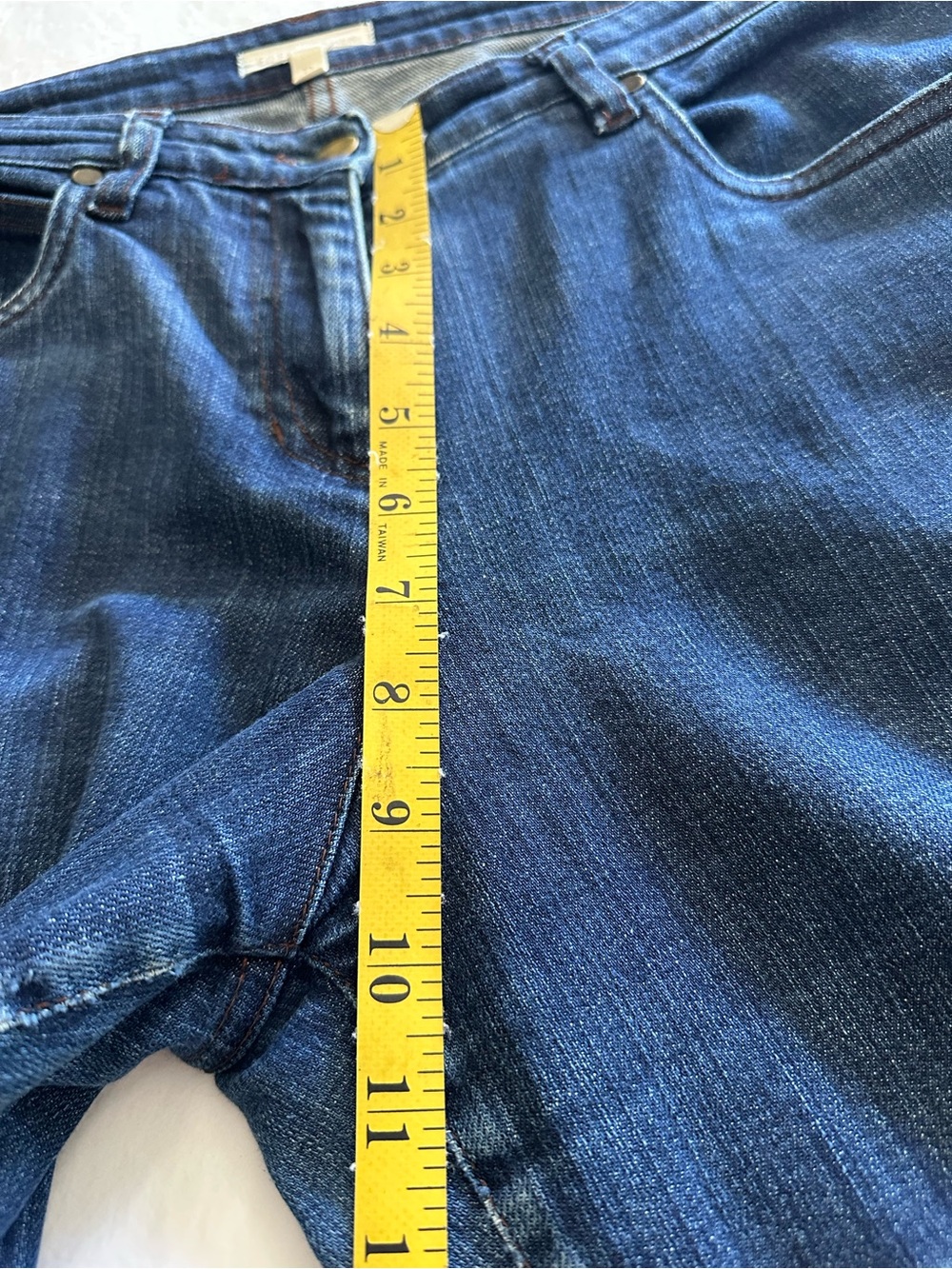 Eileen Fisher Dark Indigo Straight-Leg Jeans, size 12 - Picture 12 of 13